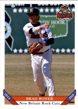 2014 New Britain Rock Cats Grandstand #2 Brad Boyer Camarillo California CA Card