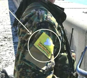 ANTI-ISIL Fuerzas Democráticas Sirias HÊZÊN SURIYA DEMOKRATÎK Bandera SDF velkro Bandera - Imagen 1 de 12