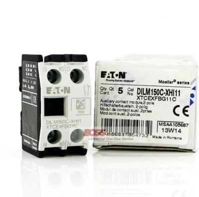 1PCS New Eaton Moeller DILM150C-XHI11 Auxiliary Contacts ,1NO+1NC Brand - Image 1 of 2