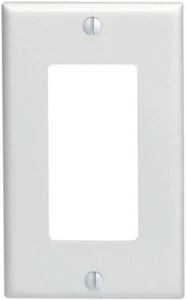 Placa de pared Leviton Decora/balancín mediano/mediano nailon blanco 1 velocidad - paquete de 10 - Imagen 1 de 1