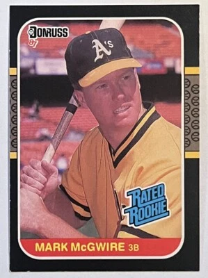 Donruss Mark McGwire 1987 clasificación #46 novato Oakland Athletics A’s 3 Foto 1 de 2