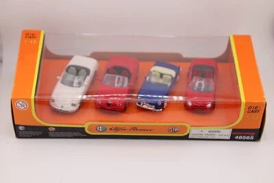 Juego de 4 juguetes New-Ray modelos 1:43 de convertibles Alfa Romeo/MG Foto 1 de 4