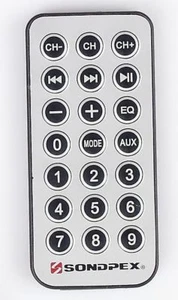 Control remoto de repuesto Sondpex CSF-E65B CSF1265, CSF-1060B, CSF-D65B, CSB-F65B - Imagen 1 de 2