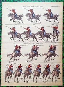 XIX ème - Sénégal & Soudan - Spahis Superbe Pl 40x29 cm N° 173 Rehausse Dorée - Picture 1 of 1