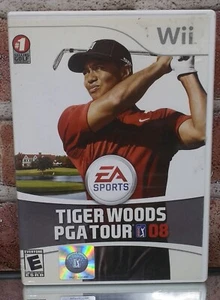 Wii Nintendo Tiger Woods PGA Tour 08 Video Game Cleaned & Tested CiB - Picture 1 of 8