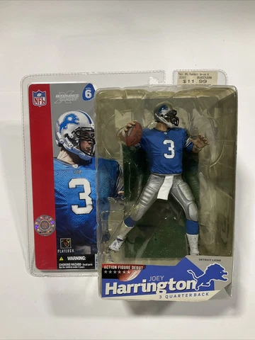 Joey Harrington Detroit Lions McFarlane Action Figure Debut NIB NFL Series 6 Cover
