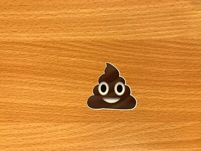 Poop Emoji stickers - 4 pack quality water & fade proof vinyl poo turd - Image 1 of 2