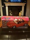 Vintage 1998 Barbie Porsche Boxster Red Sports Car Motorized Convertible New