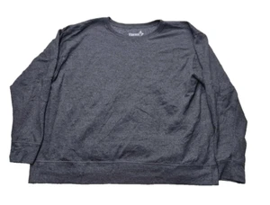 Hanes Maglione Pullover Uomo Grigio Manica Lunga Vintage Taglia:2XL - Foto 1 di 11