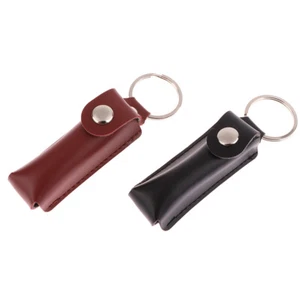 USB Case Protective Bag Portable Pocket Leather Key Ring For Usb Flash Drive - Photo 1/14