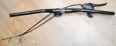 MANILLAR NEGRO PROMAX 640mm/cambio de 8 velocidades/palanca bicicleta repuestos 28-31 Foto 1 de 4