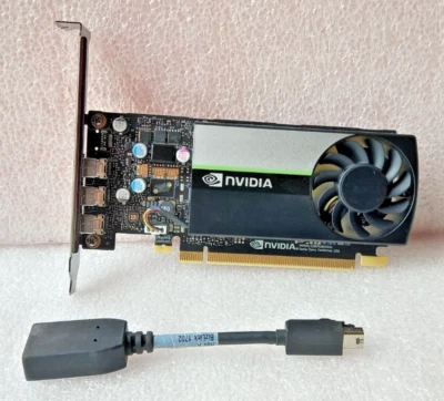 VIDEO NVIDIA T400/4GB/ N3 MINI DISPLAY PORT  +adattatore TESTATA E FUNZIONANTE - Immagine 1 di 4