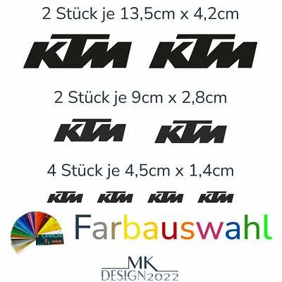 Aufkleber Set passend für KTM Motorrad Tank Seitenteil Race Duke SX SMC Sticker