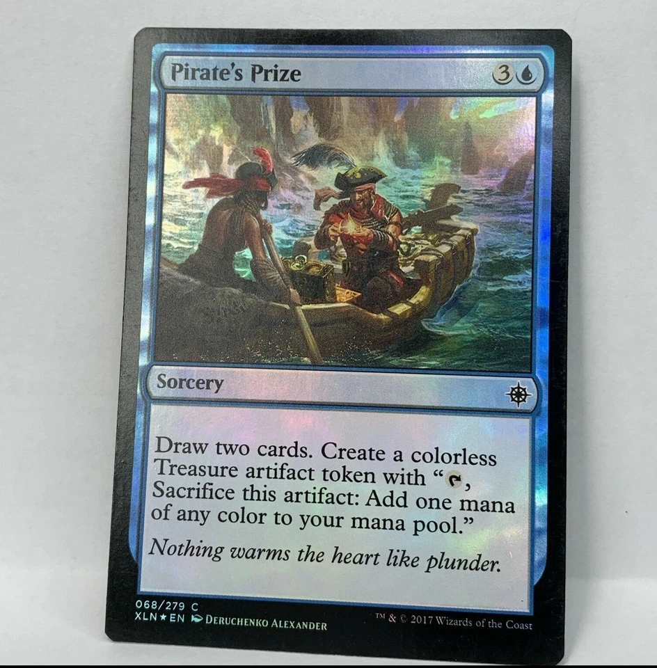 Pirate's Prize  FOIL Ixalan MTG Magic the Gathering Card 068/279 - Image 1 of 3