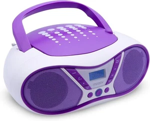 Pop Purple Portable CD Player, CD-R/CD-RW/CD-MP3 Playback, FM Radio, USB Port... - Picture 1 of 10