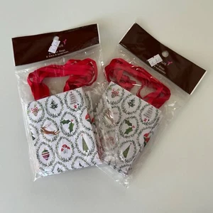 Papyrus 6 Miniature Size Favor Bags Winter Holiday Theme, 2 Pack - Picture 1 of 3