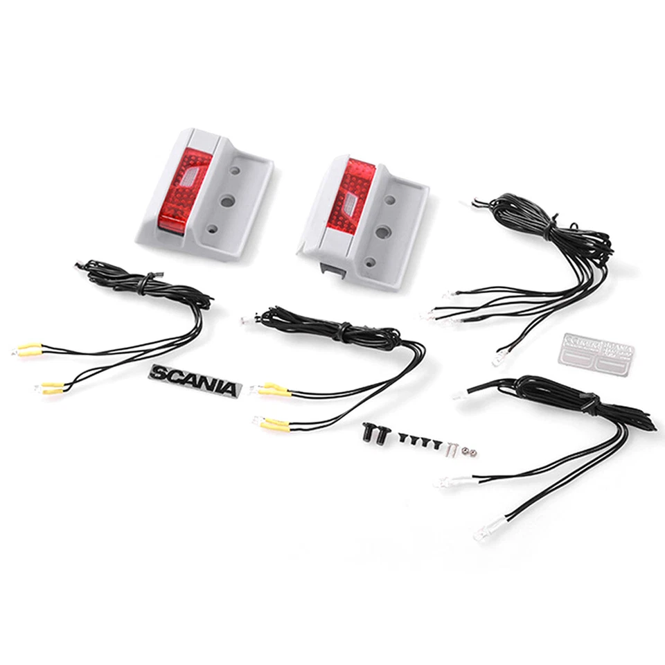 RC4WD VVV-C0193 Rear Detailed Lamp Assembly w/LED : Tamiya 1/14 Scania - Image 1 of 1