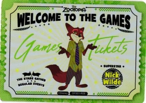 2024 Card.Fun Disney All-Star Sports Invitation Games Ticket DFS01R08 Nick WIlde - Picture 1 of 2