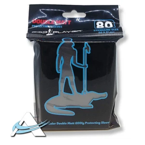 80 Bustine Protettive Standard Size • GOD PLAYER Double Matt Sleeves • Nero - Imagen 1 de 1
