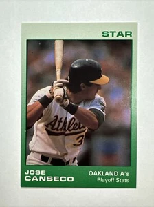 Jose Canseco ~ 1988 The Star Co. #5 of 11 ~ Oakland A’s 🎖️Rare Oddball🎖️ - Picture 1 of 2