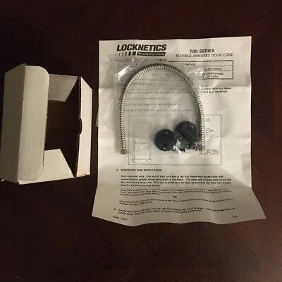 LOCKNETICS, SCHLAGE ELECTRONICS Locknetics (Schlage Electronics) 788-12 Flexible Armored Cord No Wire 12” Length