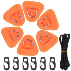  1 Set of Kayak Deck Anchor Line D-ring Patches D-ring Patches for Kayak Boat - Picture 1 of 12
