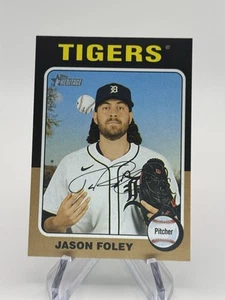 2024 Topps Heritage High Number - SP Jason Foley #718 (RC) - Picture 1 of 2