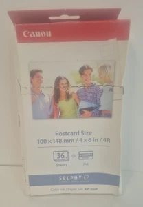 Canon KP-108IP Color/Ink Paper Set 3 Count 108 Sheets Post Card 4x6 Color Ink - Picture 1 of 2