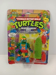 Modellino vintage Teenage Mutant Ninja Turtles Skateboardin Mike 1991 MOC TMNT - Foto 1 di 6