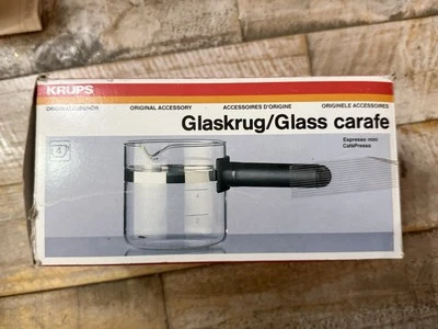 Jarra de vidrio espresso Krups 027/A-42 para accesorio Mini o CafePresso 4 tazas Foto 1 de 4