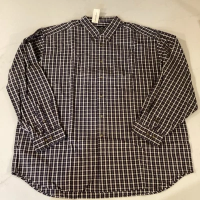Camisa de Colección Eddie Bauer Para Hombres 2XL Cuadros Abotonada Manga Larga Informal Foto 1 de 4