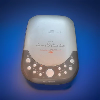 Reloj CD Radio Estéreo Emerson Vintage CKD-9901 CD Compacto Programable Funcionando Foto 1 de 3