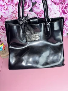 Nardelli Vintage Black Leather Purse Italian Thin Leather - Picture 1 of 4