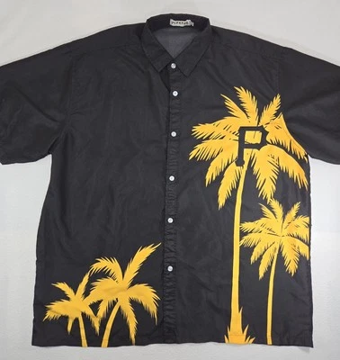 Pittsburgh Pirates MLB Baseball Levins Hawaiian Button Up Shirt Adult Size XL  - Image 1 of 4