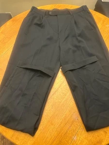 Brooks Brothers Pantaloni Uomo 36x34 Lana Abito Tuta Pantaloni Business Designer - Foto 1 di 10