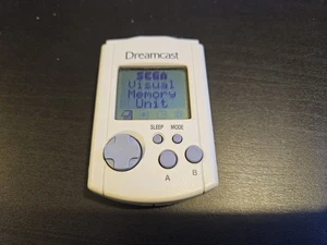 Official Sega Dreamcast White VMU Visual Memory Unit HKT-7000 - Picture 1 of 2