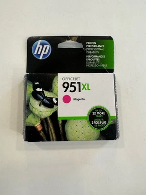 HP 951XL Magenta Ink Cartridge CN047AN Dec 2017 Made In Malaysia - New & Sealed - Image 1 of 4