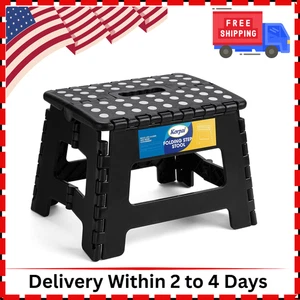 9" Folding Step Stool for Adults,Kids,Non-Slip Folding Stools with Portable Hand - Picture 1 of 6