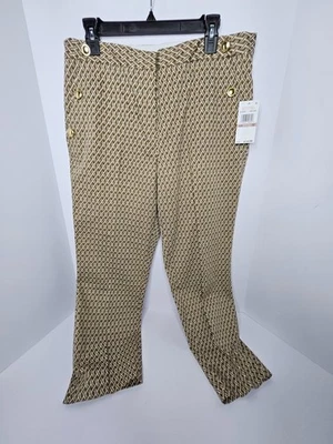 Michael Kors Woman's Dark Camel Dress Pants Size 12 New - Image 1 of 3