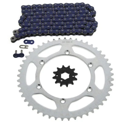 Cadena y piñón azul Kawasaki 1995-06 KDX200 200 / 97-05 KDX220 220 12/49 110 L Foto 1 de 4