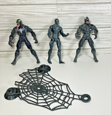 Lote de figuras de acción posables Hasbro Marvel Spider-Man 3 Venom 2006 2007 5" Foto 1 de 4
