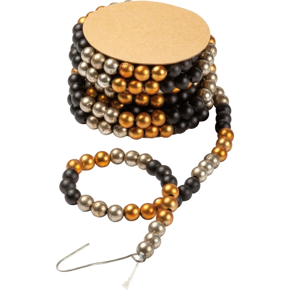 Nueva Guirnalda de Cuentas de Halloween Naranja Negro Plata 72" Plástico Inspirada en Colección Foto 1 de 1