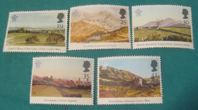 1994 Great Britain-Prince of Wales Landscapes-MNH Singles Lot of 5 - Image 1 of 2