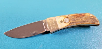 Cuchillo de Bolsillo Plegable R.H. Boker Ciervo Punto de Caída Acero Inoxidable Alemania TR640 Foto 1 de 4