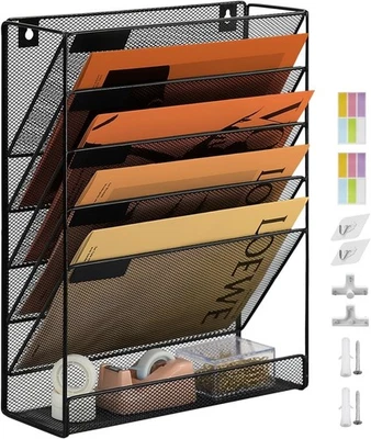 PLSOPPKG Zeitschriftenhalter Wand Zeitschriften Wandhalter Dokumentenhalter A4 Hängeregal