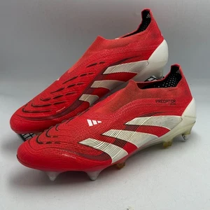 Adidas Predator UK10 Elite Red Laceless Football Boots - Picture 1 of 11