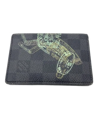 Authentic LOUIS VUITTON Organizer Depoche Damier Graphite N64602 Animal Print - Image 1 of 4