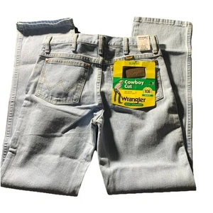 Wrangler Cowboy Cut Jeans Men 29 32 Blue Light Wash Slim Fit Denim 936 - Picture 1 of 11