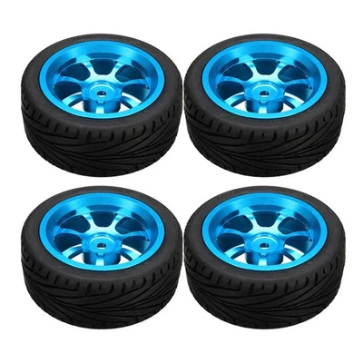 4 Pièces 1/14 Voitures RC Améliorent Les Pneus de Grande Taille 68 Mm de - Photo 1/4