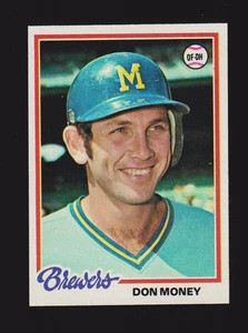 Don Money Milwaukee Brewers 1978 Topps #24 como nuevo+ A - Imagen 1 de 2